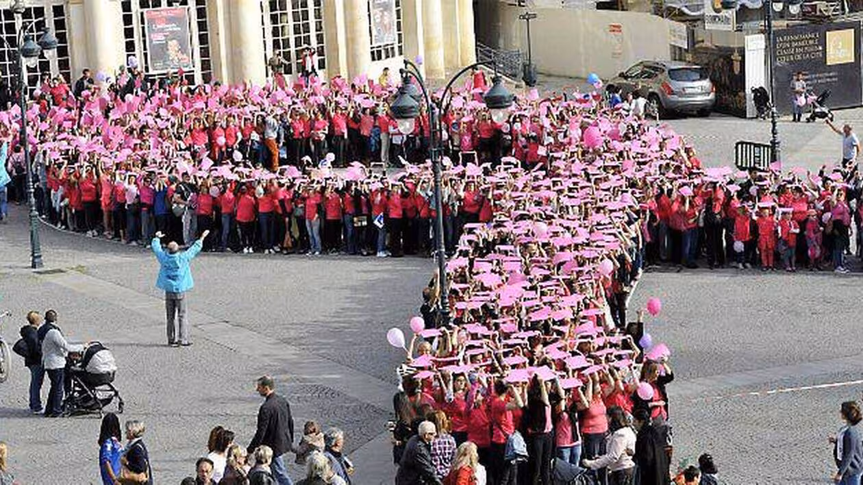 Le Ruban Rose en marche de Casablanca 